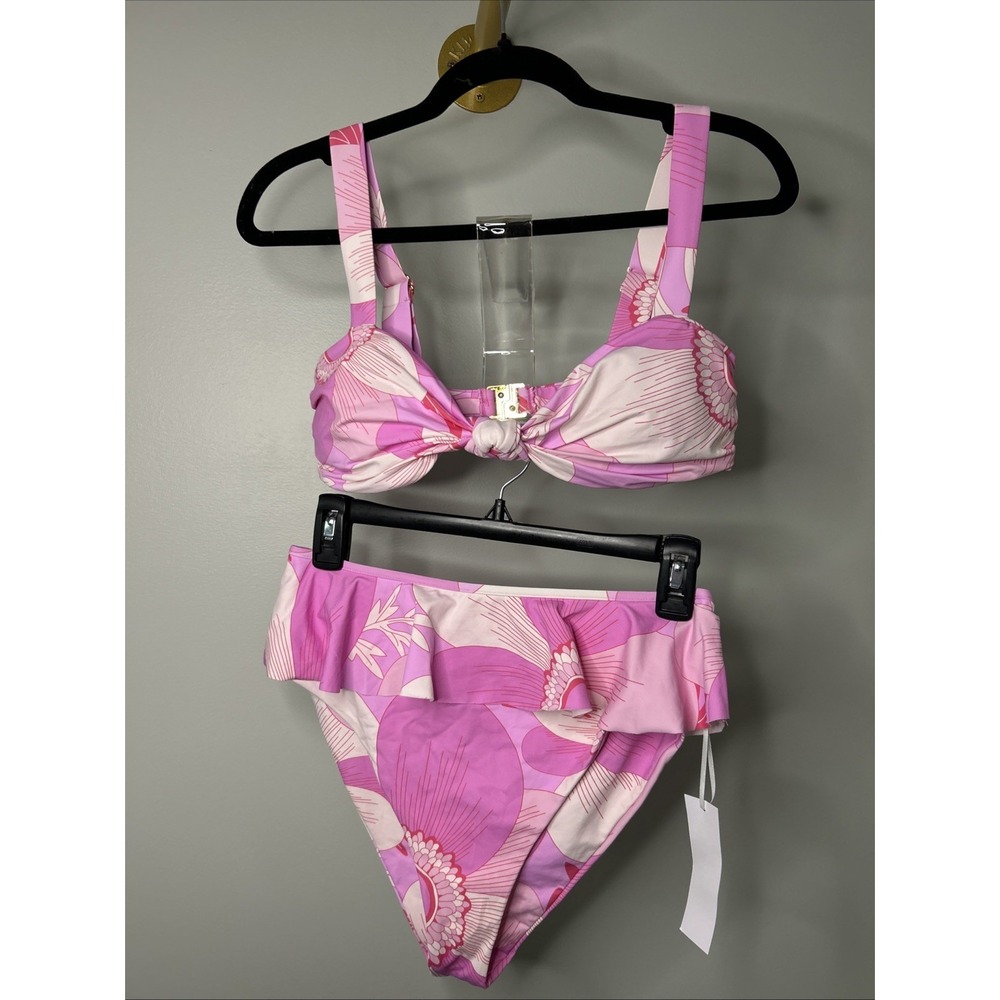 J. Marie‎ Bikini Bandeau Top Ruffle Bottoms